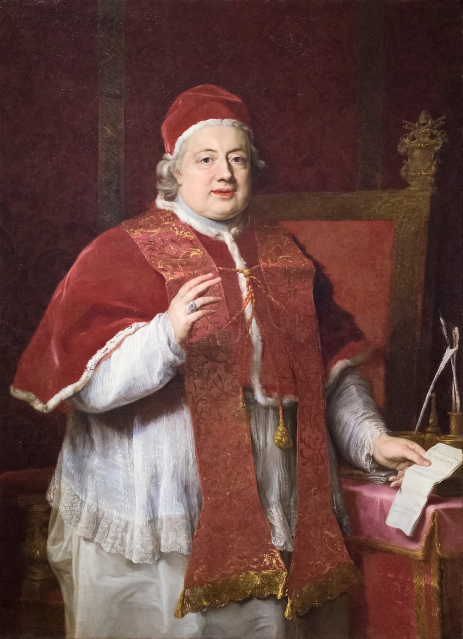 Portræt af pave Clemens XIII af Pompeo Girolamo Batoni