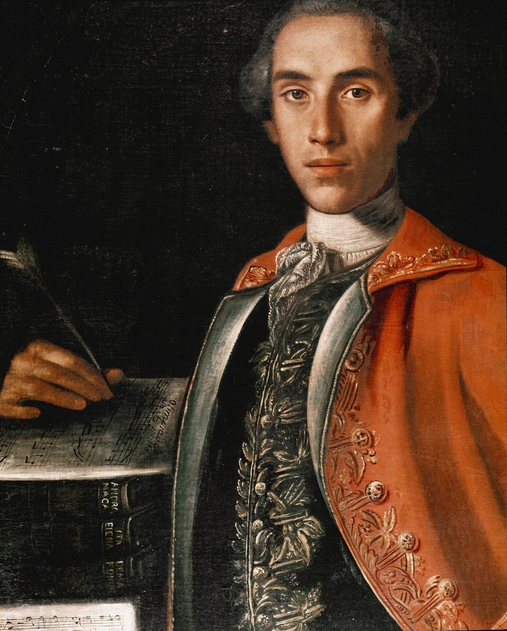 Portræt af den italienske komponist Leonardo Leo (1694-1744) Maleri af Pompeo Batoni (1708-1787) Napoli, Musikkonservatoriet San Pietro a Majella af Pompeo Girolamo Batoni