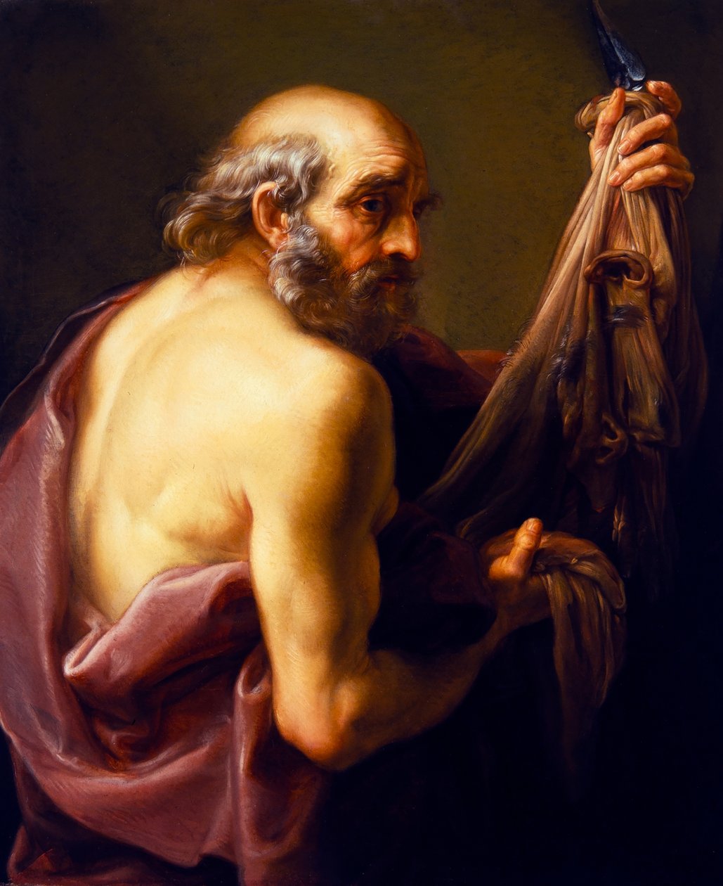 Sankt Bartholomæus (halv længde) af Pompeo Girolamo Batoni