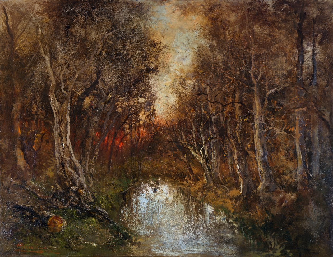 Auringonlasku af Pompeo Mariani