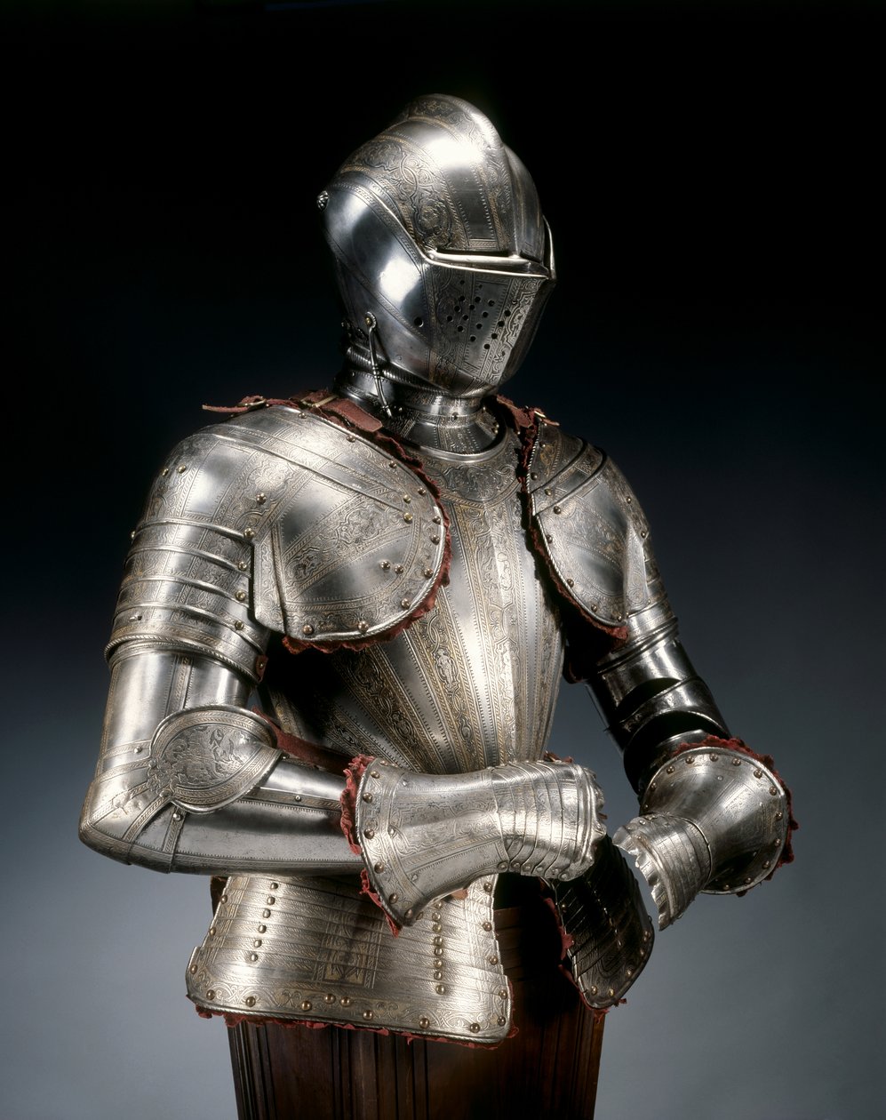Halvrustning til Fodturneringen, c.1590 af Pompeo della Cesa