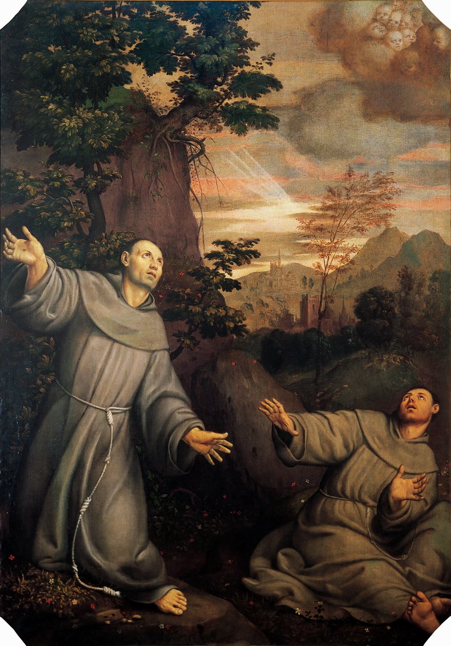 St. Frans Ecstasy af Pomponius Amaltheus (1505-1588) af Pomponio Amalteo