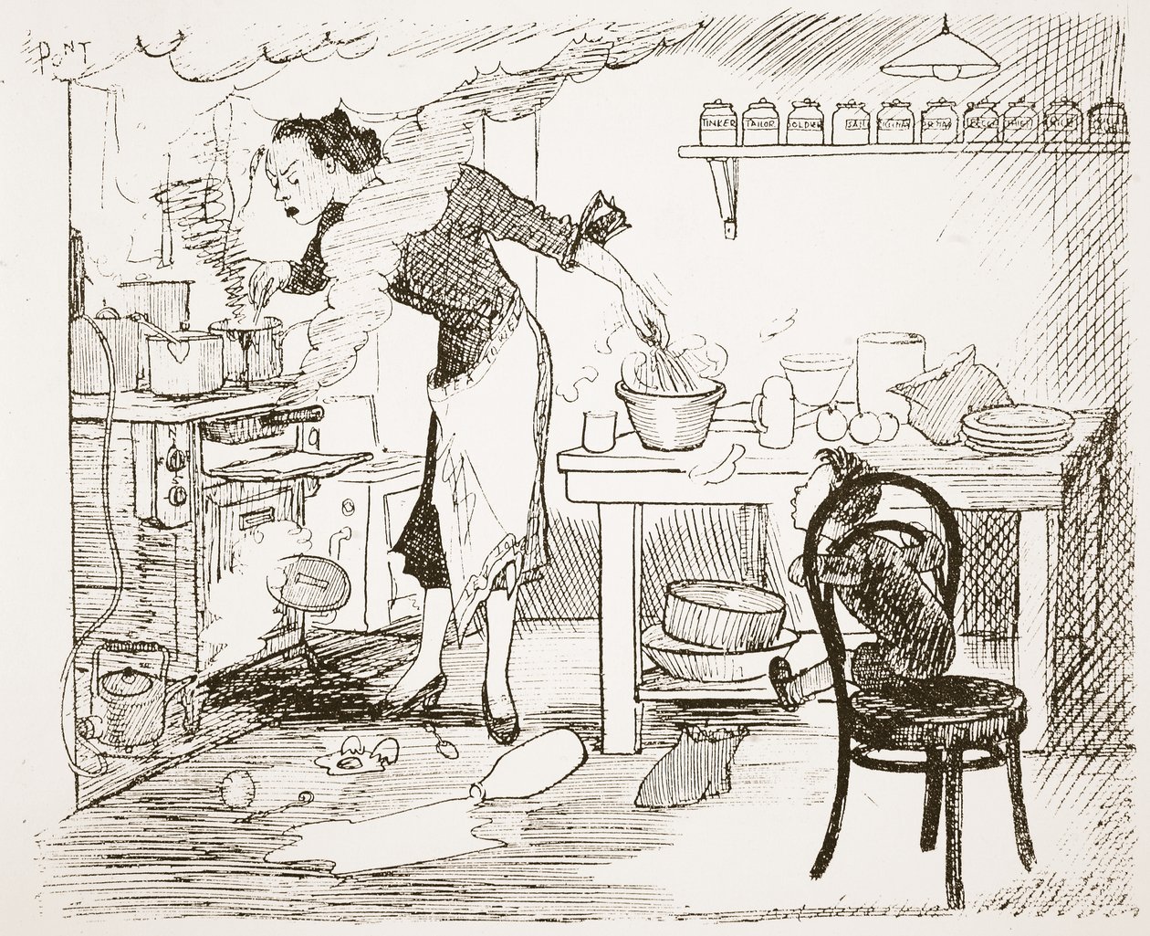 Den Vær sød, mor, vil du fortælle mig en historie fare, illustration fra 