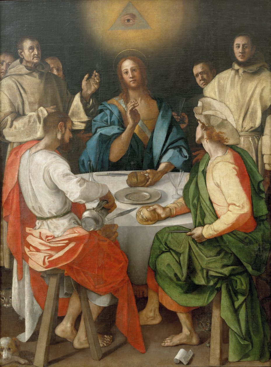 Nadver ved Emmaus af Jacopo Pontormo
