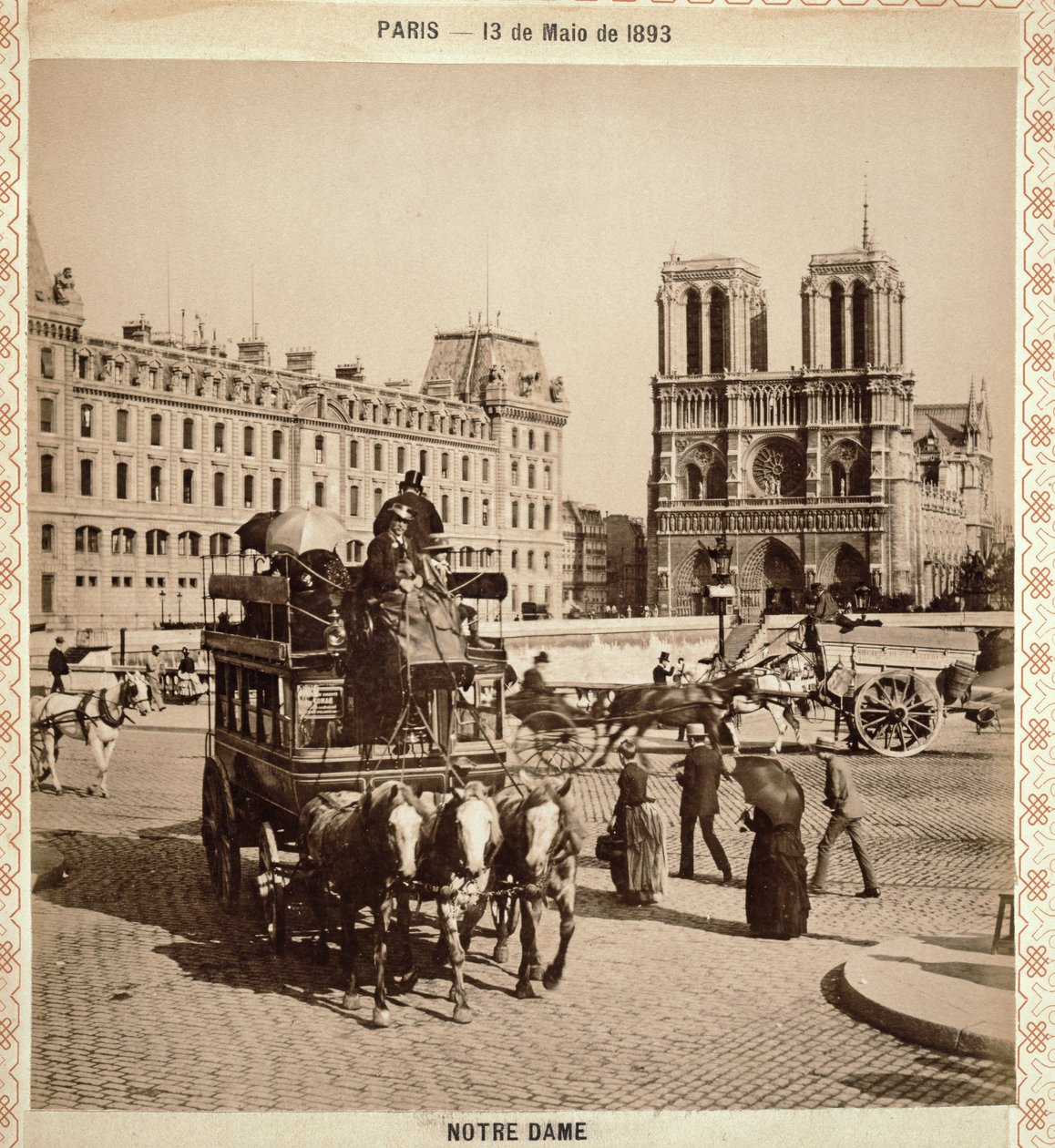 Notre Dame, Paris, 13. maj 1893 af Portuguese Photographer