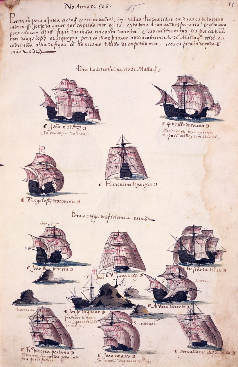 Ny ekspedition til Indien i 1508, fra 
