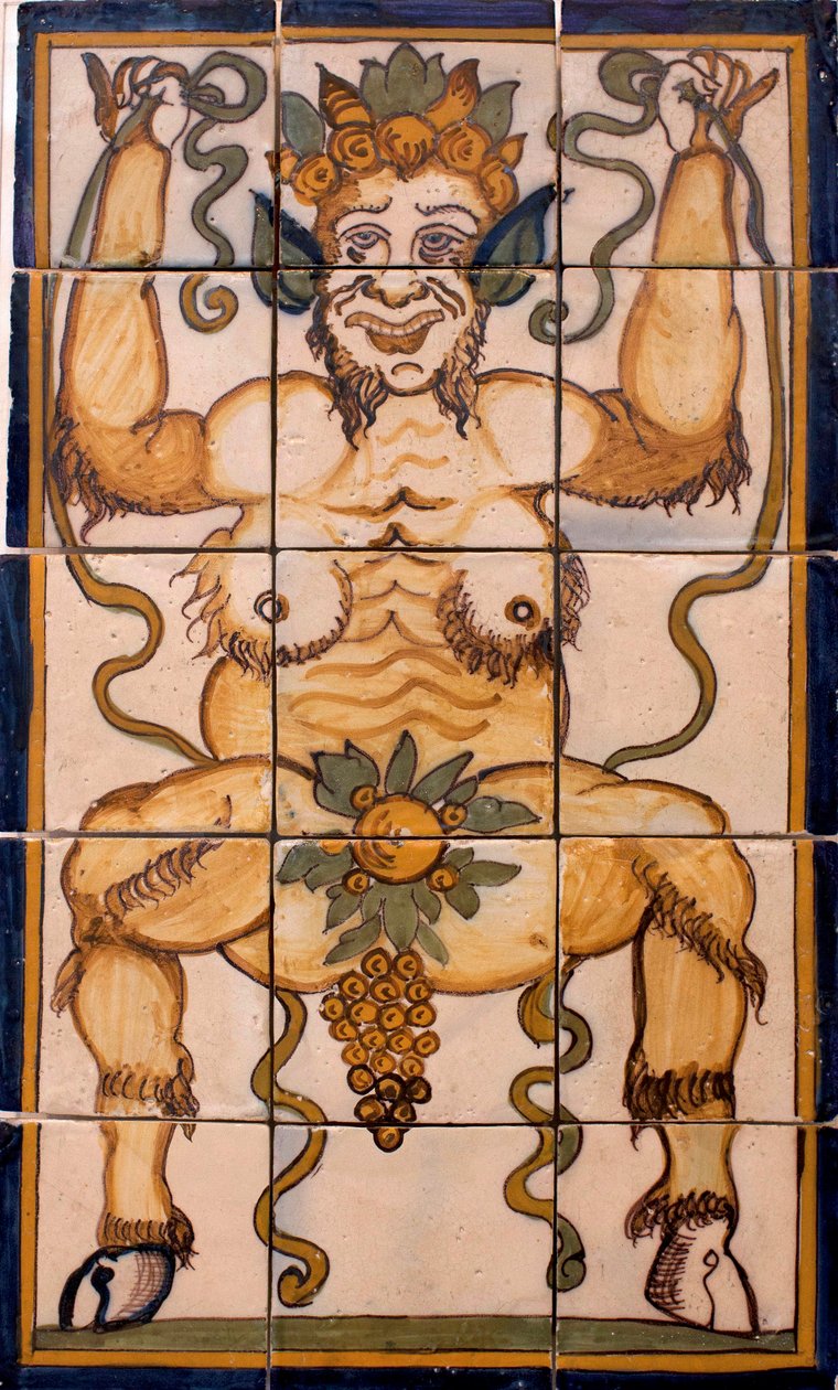 Bacchus - Flisepanel Bacchus, portugisisk fabrik af Portuguese School