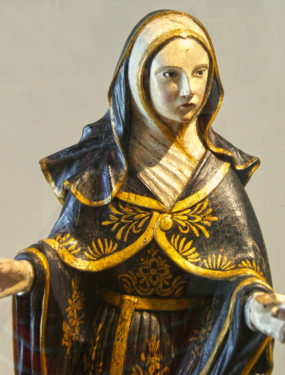 Udskåret statue af Jomfru Maria, Portugal ca. 1462 (malet træ) af Portuguese School