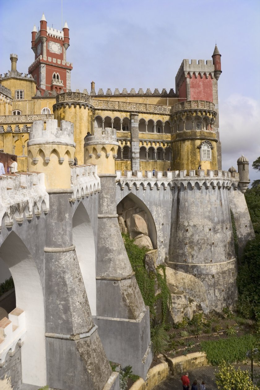 Udsigt over paladset og ydermure af Portuguese School