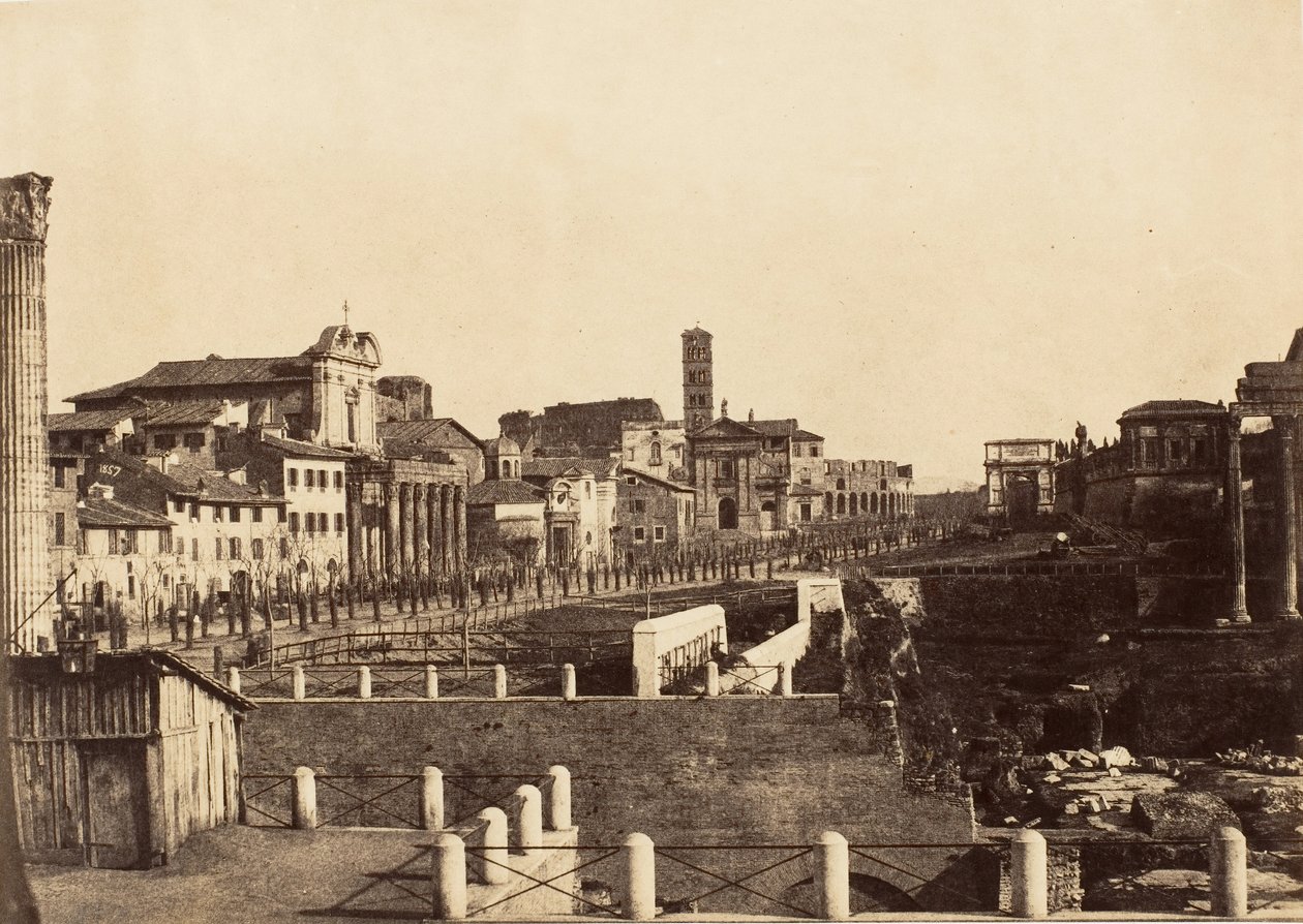 Forum, Rom, 1853-56. af Possibly by Jane Martha St. John.