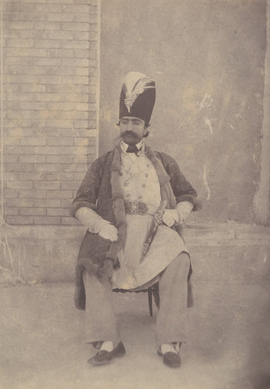 Nasiruddin Shah, ka. 1855-58. af Possibly by Luigi Pesce.