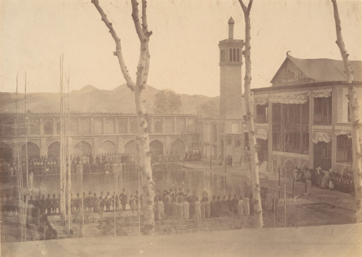 [Shahens Palads, respekterer ShahFete de Salam, Teheran, Iran [samme a..., 1840