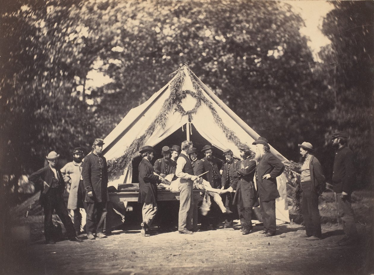 Driftstelt, Camp Letterman, Gettysburg, Pennsylvania, 1863. af Possibly by Weaver Brothers.