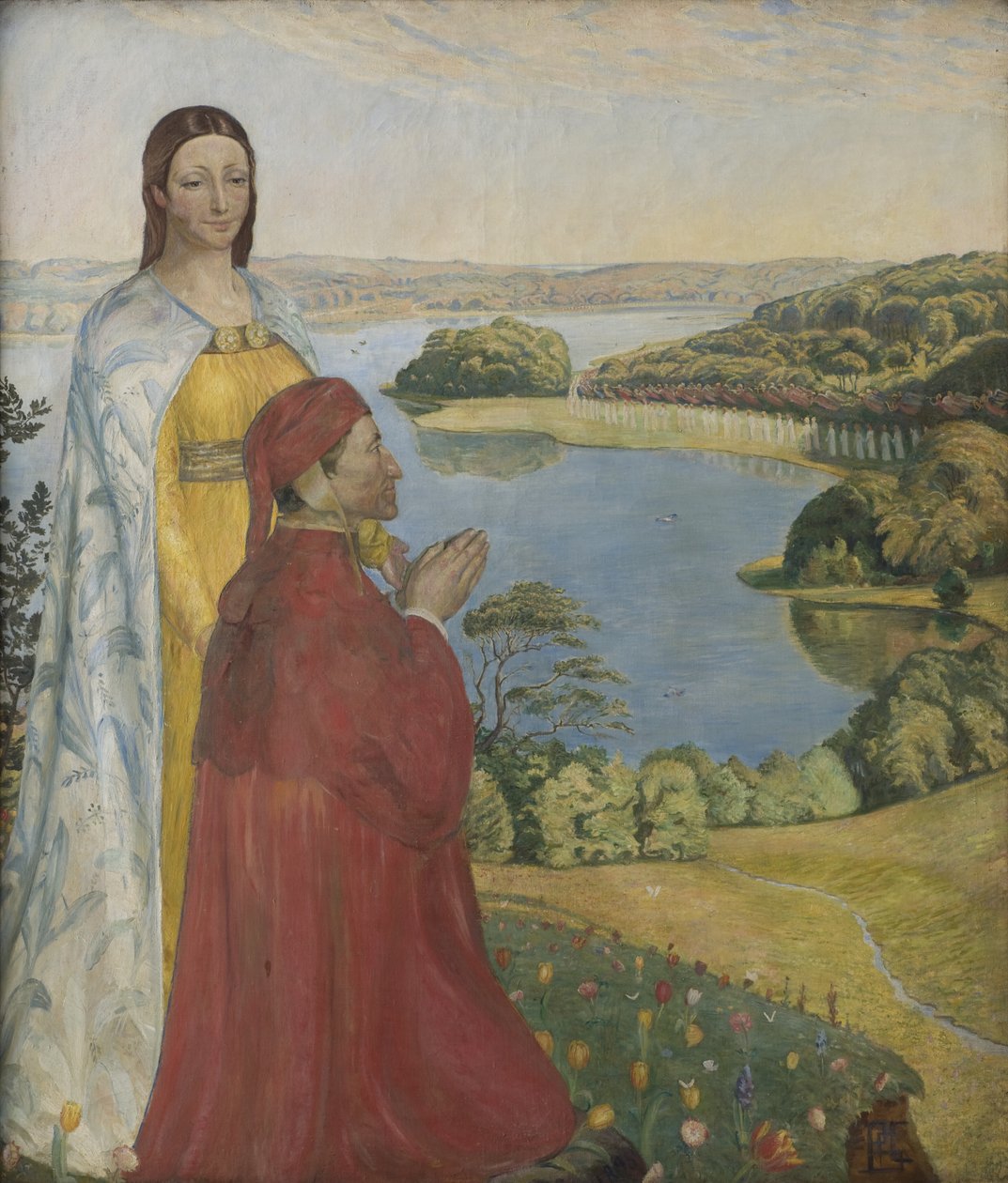Dante og Beatrice i paradis af Poul S. Christiansen