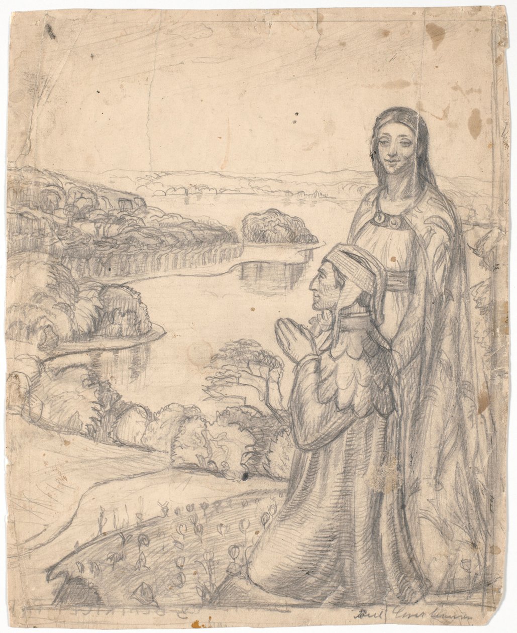 Dante og Beatrice i paradis af Poul S. Christiansen