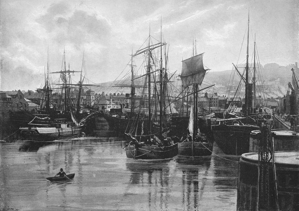 The Docks, Whitehaven, c1896 af Poulton and Co