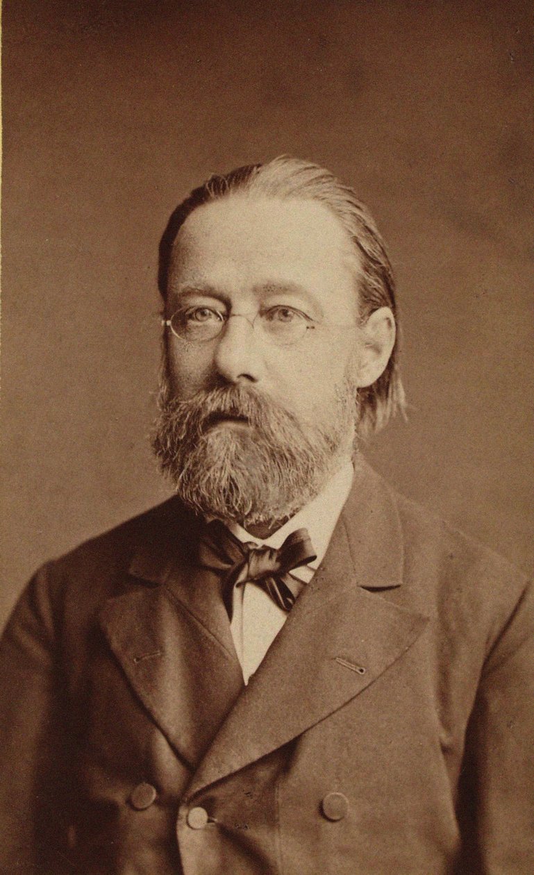 Portræt af komponisten Bedrich Smetana, 1878. af Prague . Photo studio J. Mulac