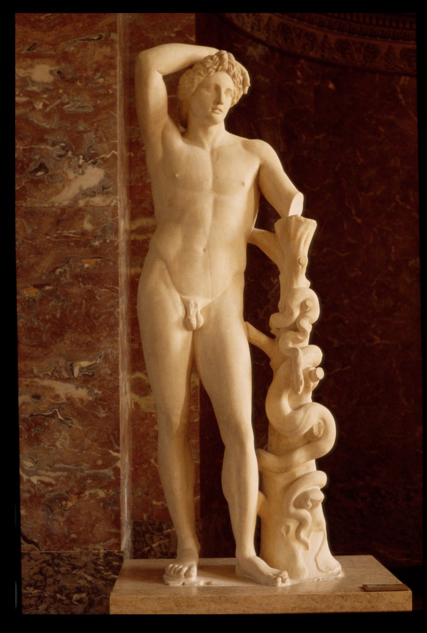 Apollo Lycien, kopi af en græsk original, ca. 3o0 f.Kr. (marmor) af Praxiteles
