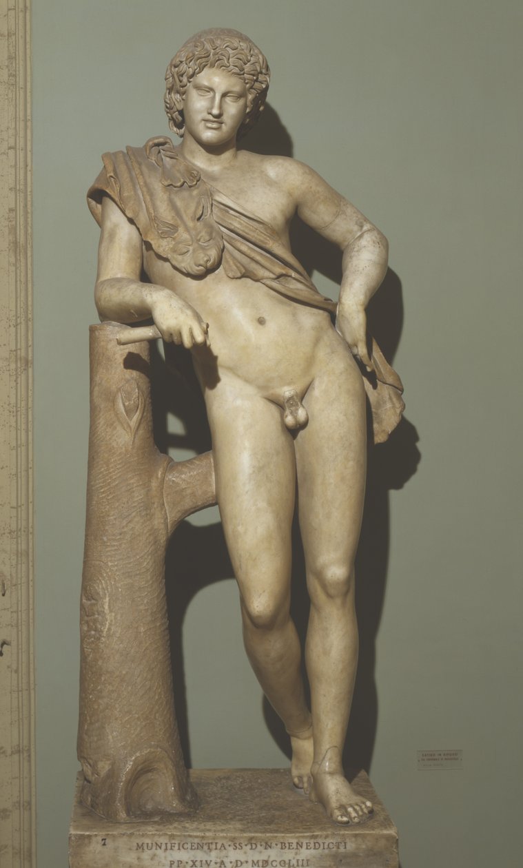 Satyr i hvile (marmor) af Praxiteles