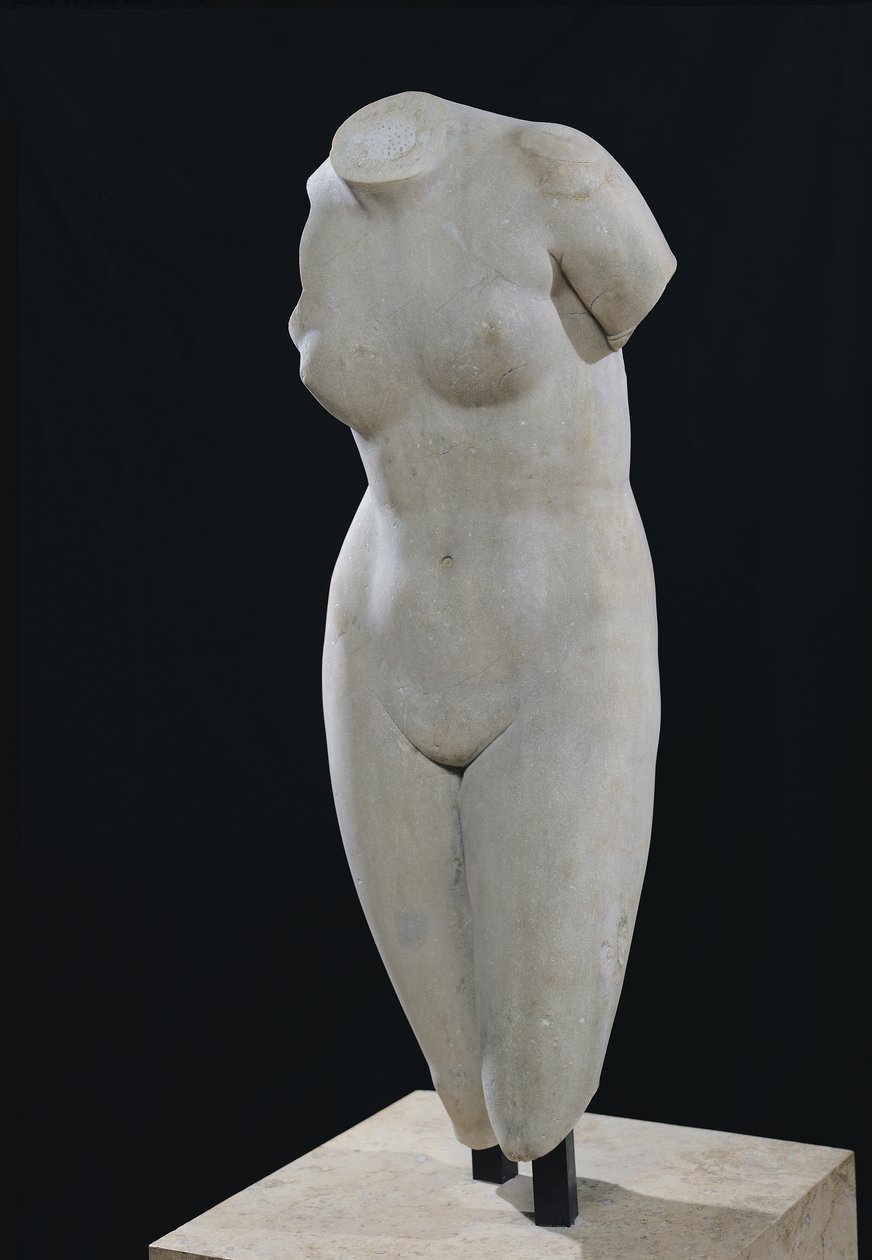 Torso af Venus af Cnidos (marmor) af Praxiteles