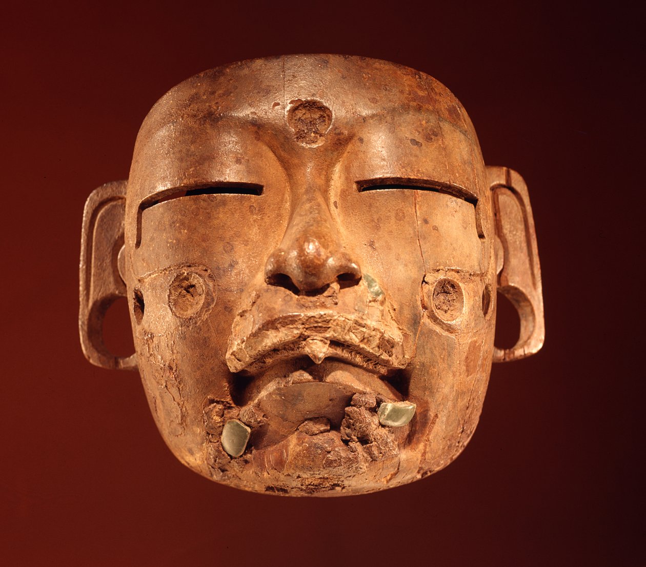 Maske, Olmec Culture (træ) af Pre Columbian