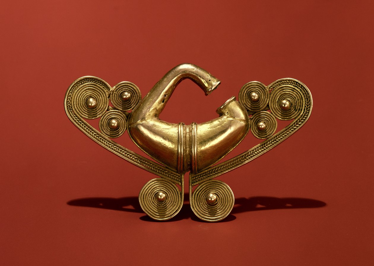 Næsepynt, Tairona-kultur (guld) af Pre Columbian