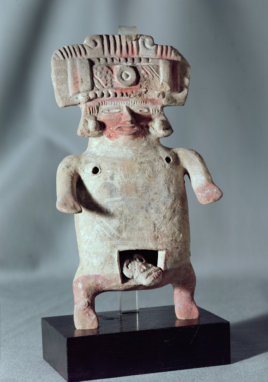 Statuette af en fødende kvinde (terracotta) (se også 236075) af Pre Columbian