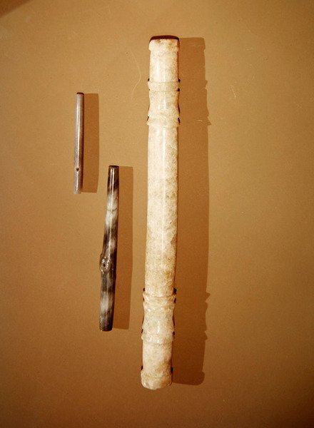 Barvedhæng, fra Guacimo, Linea Vieja-området (jade) af Pre Columbian Pre Columbian
