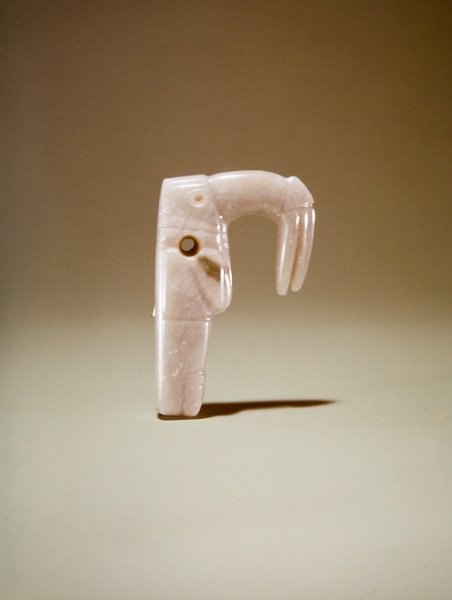 Fuglevedhæng, fra Guacimo, Linea Vieja-området (jade) af Pre Columbian Pre Columbian