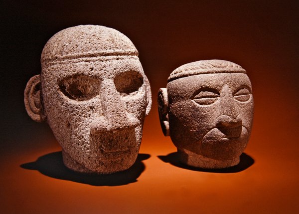 Heads, Costa Rica af Pre Columbian Pre Columbian