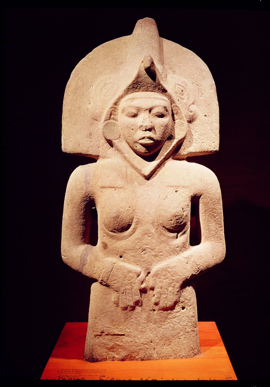 Kvindelig fertilitetsfigur, Huaztec af Pre Columbian