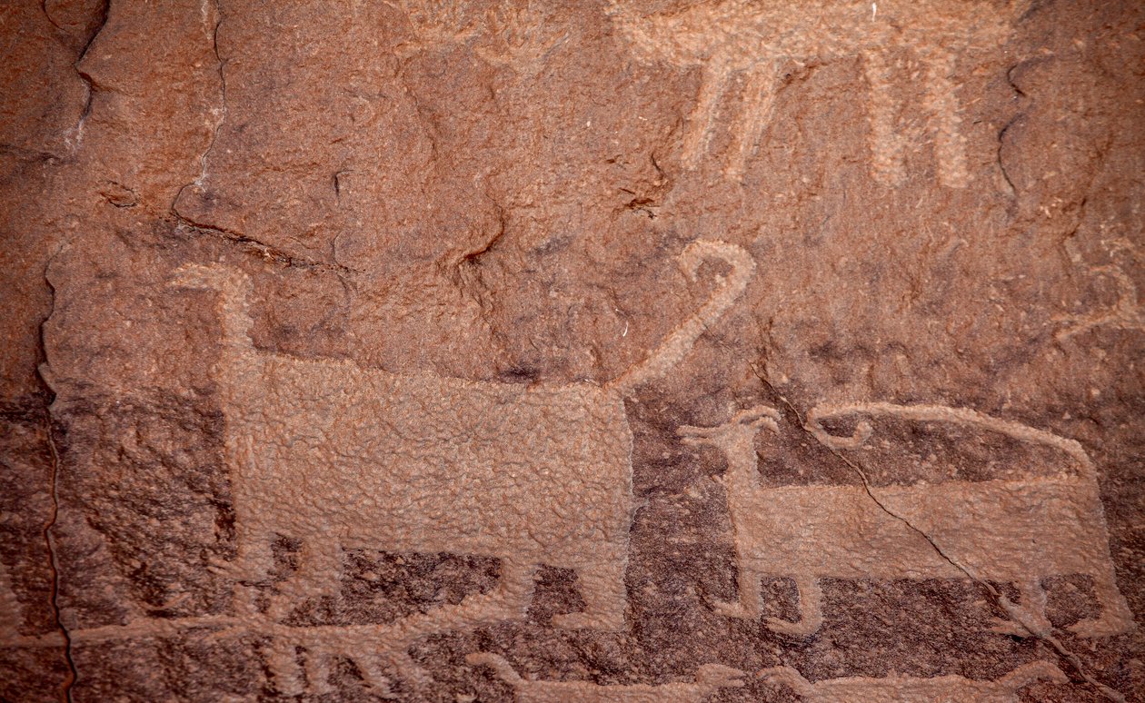 Helleristninger, Chaco Culture National Historical Park, 2014 (foto) af Precolombian Precolombian