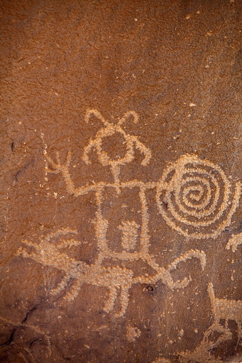 Helleristninger, Chaco Culture National Historical Park, 2014 (foto) af Precolombian Precolombian
