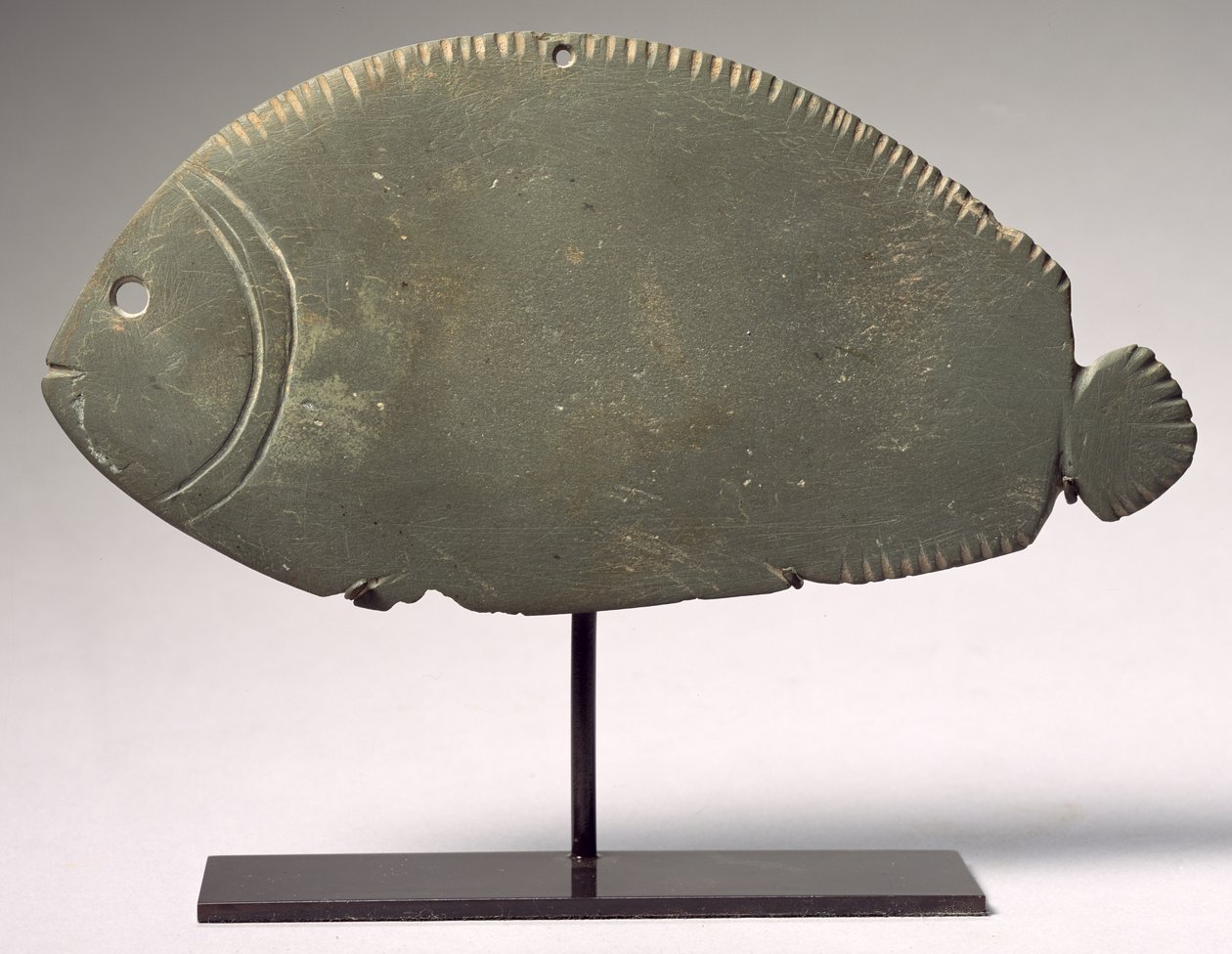 Tilapia fiskepalet, sen Naqada II-III periode, ca. 3300-3000 f.Kr. (grøn skifer) af Predynastic Period Egyptian