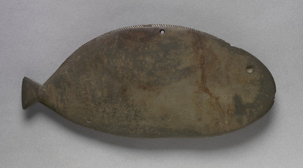 Palet i form af en fisk, ca. 3500-2950 f.Kr. (graywacke) af Predynastic Period Egyptian