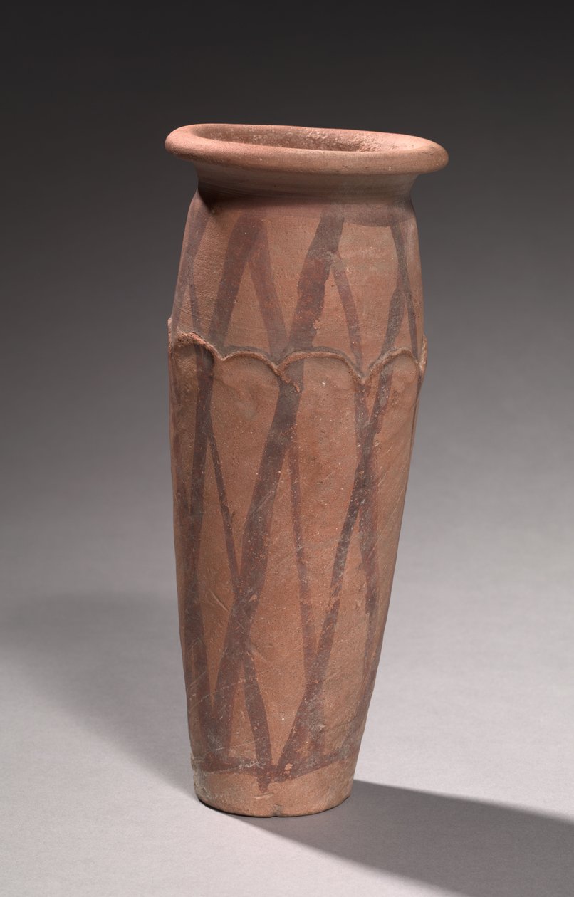 Bølget foret krukke, 4000-3000 f.Kr af Predynastic Period Egyptian