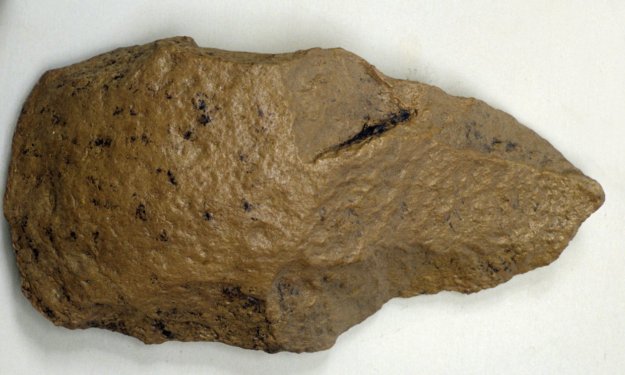 Acheulean håndøkse, ca. 200 000 f.Kr. (flint) af Prehistoric