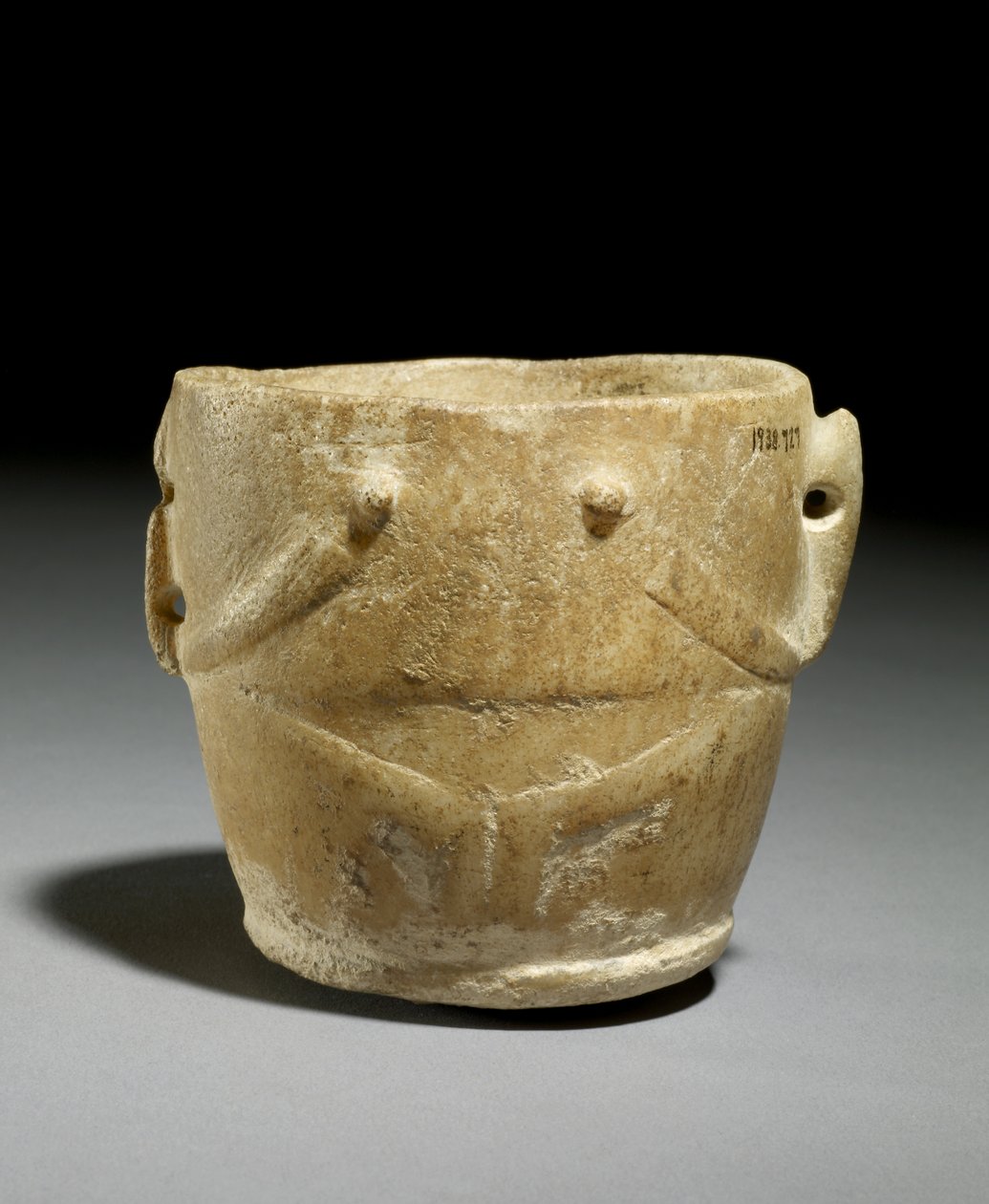 Antropomorft bægerglas, tidlig kykladisk, ca. 2500 f.Kr. (lertøj) af Prehistoric