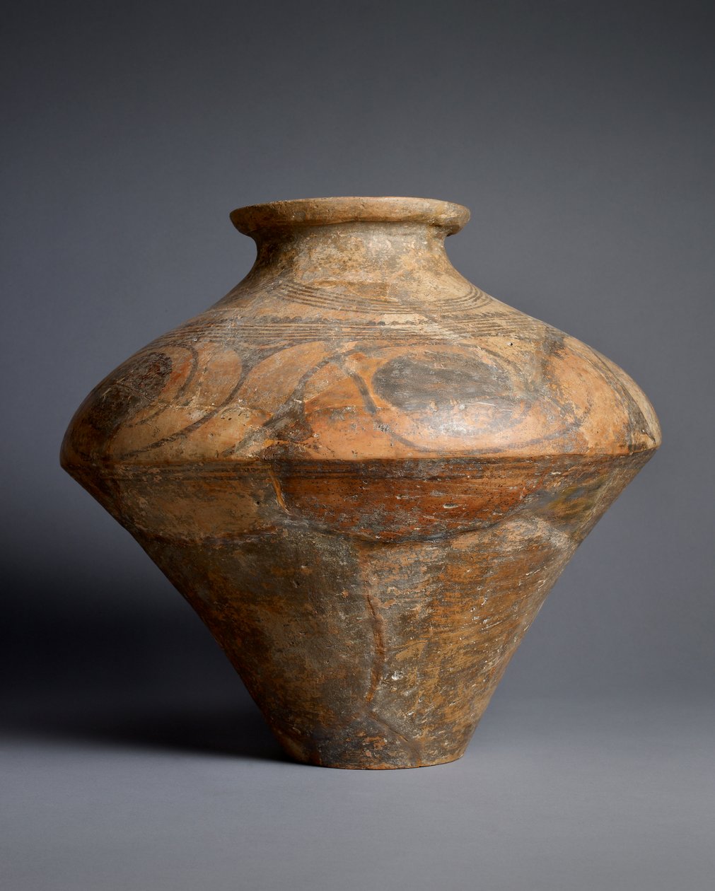 Krukke, Tripoli, slutningen af det 4. og begyndelsen af det 3. årtusinde f.Kr., keramisk detalje af 121154 af Prehistoric