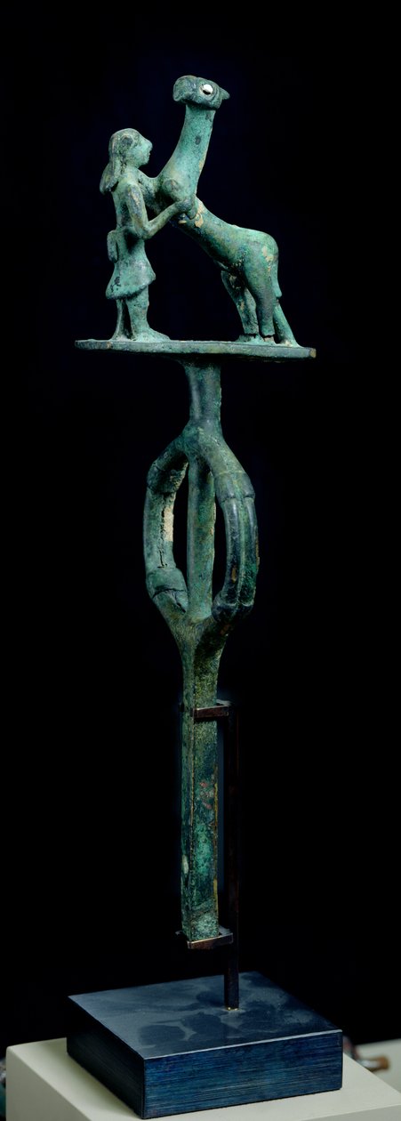 Rein guide fra en vogn, fra Bogazkoy, Tyrkiet, 4000-3000 f.Kr. (bronze) af Prehistoric