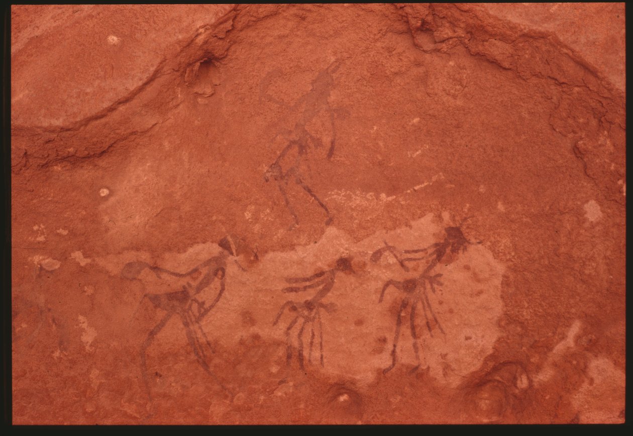 Menneskelige figurer (klippemaleri) af Prehistoric