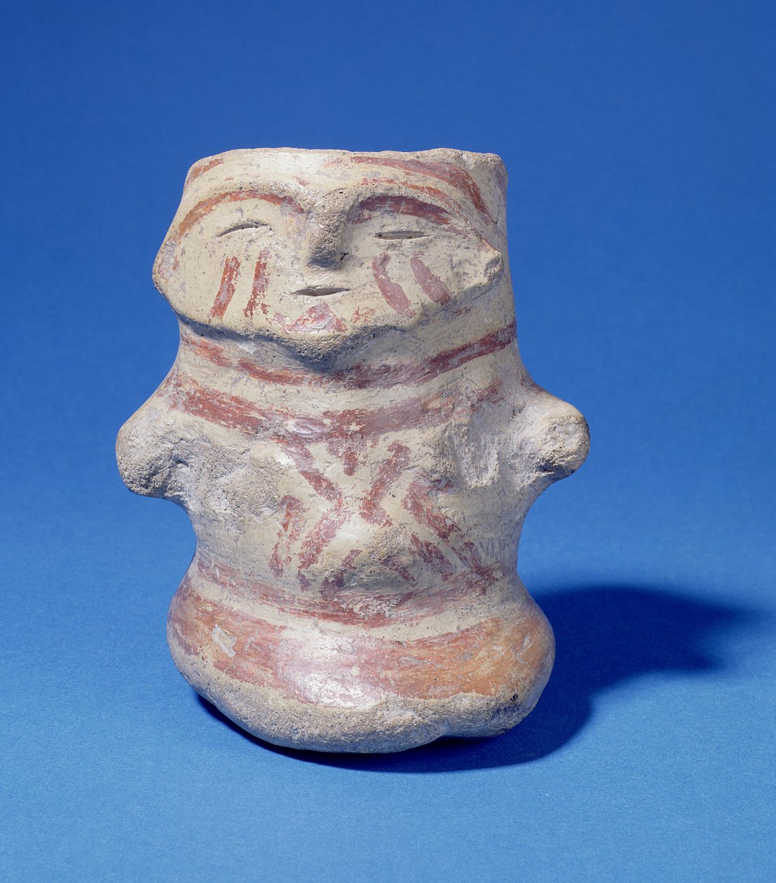 Fartøj i menneskelig form, Hacilar, Tyrkiet, ca. 5500 f.Kr. (malet keramik) af Prehistoric