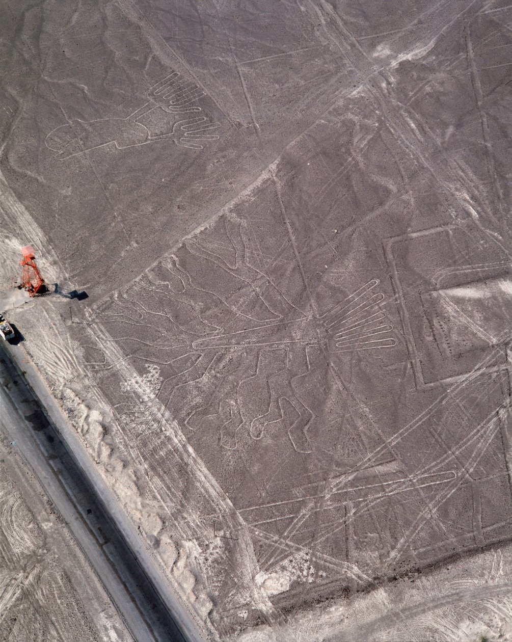 Luftfoto af Nazca-linjerne (fotografi af Prehistoric Prehistoric