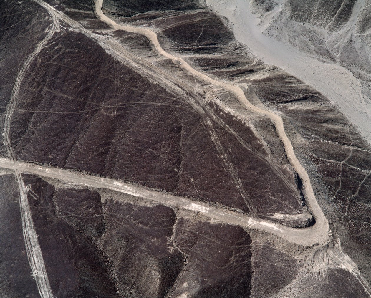 Luftfoto af Nazca-linjerne (fotografi af Prehistoric Prehistoric