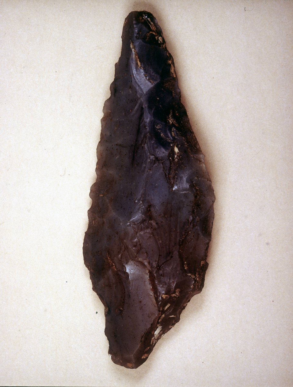 Pile peger i flint. Varese. Milanos arkæologiske museum af Prehistoric Prehistoric