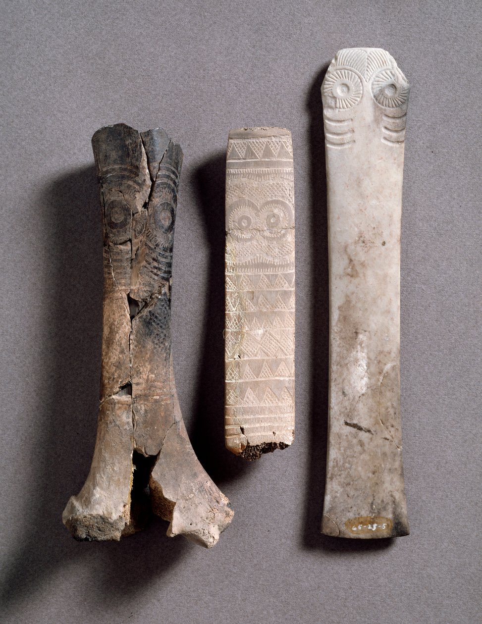 Knogle og sten idoler fra Almizaraque af Prehistoric Prehistoric