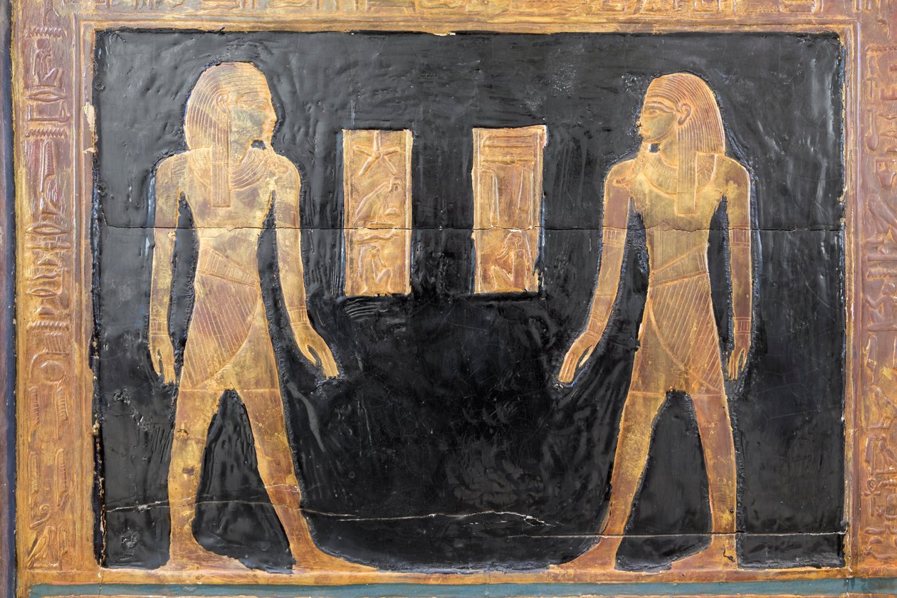 Canopisk æske af Yuya, detalje, Egyptisk Museum, Cairo, Egypten af Prehistoric Prehistoric
