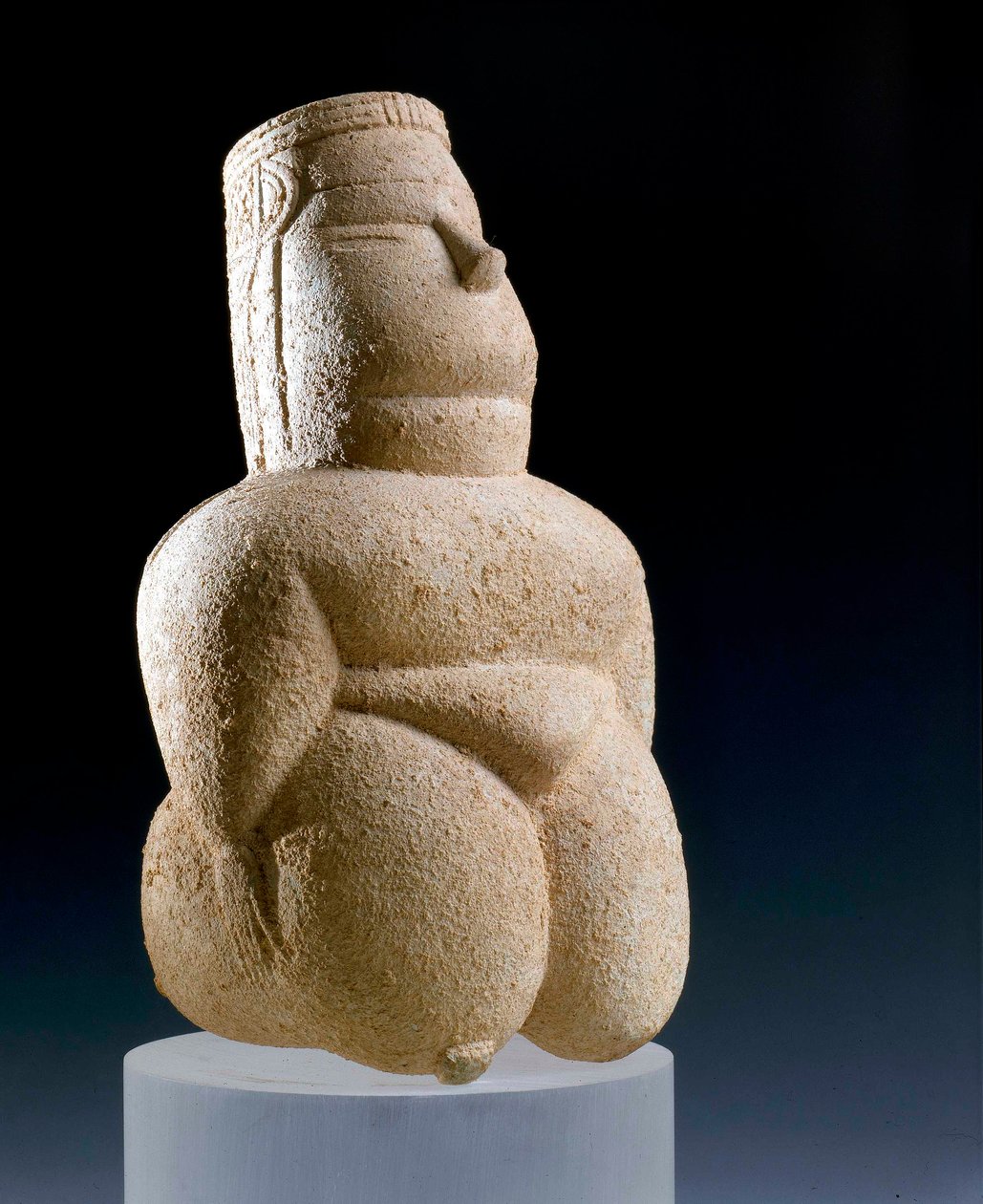 Kvindelig guddommelighed, statuette i kaolinit, fra Cuccuru S