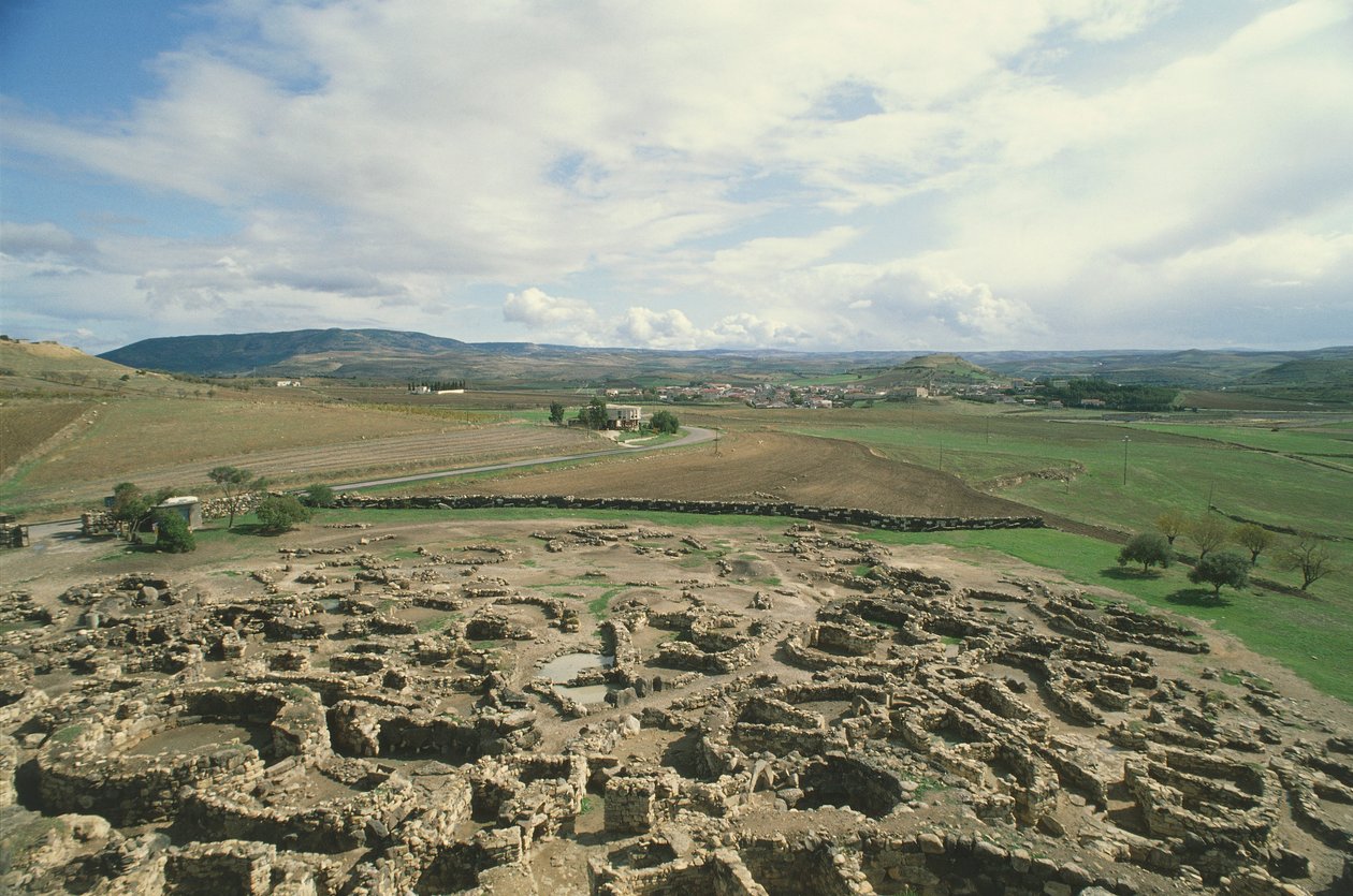 Italien, Sardinien-regionen, Barumini, Medio Campidano-provinsen, arkæologisk sted 