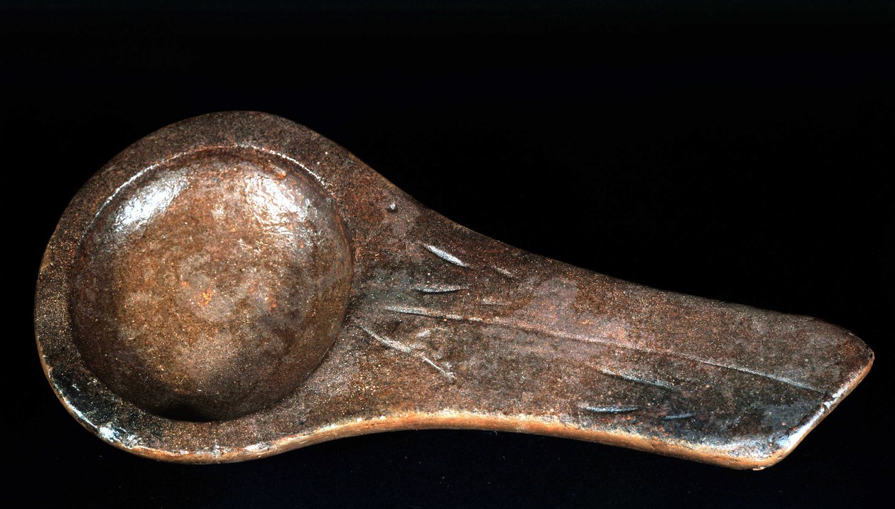 Magdalenerens lampe fra Lascaux - Antikvitetsmuseet i Saint-Germain-en-Laye af Prehistoric Prehistoric